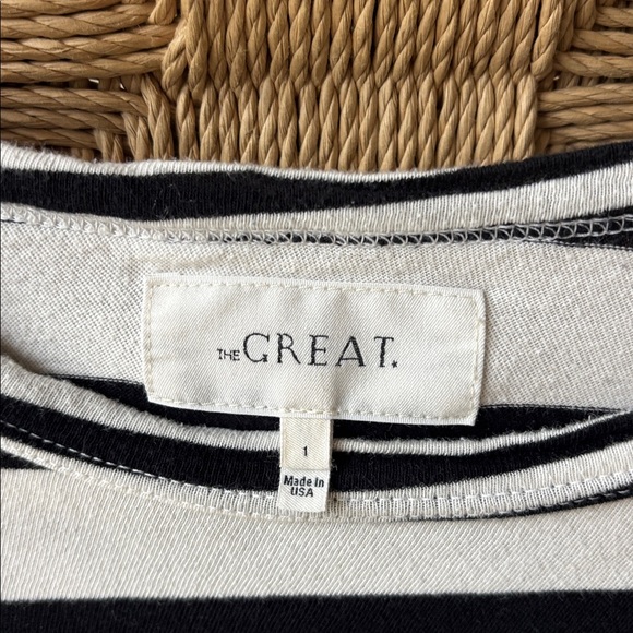 The Great Black and White Striped Long Sleeve Top - Picture 6 of 6